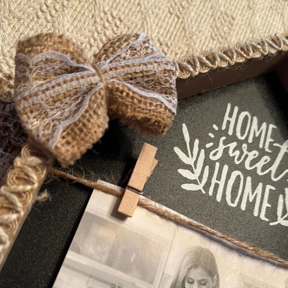 Home Sweet Home Black and Tan Photo Frame